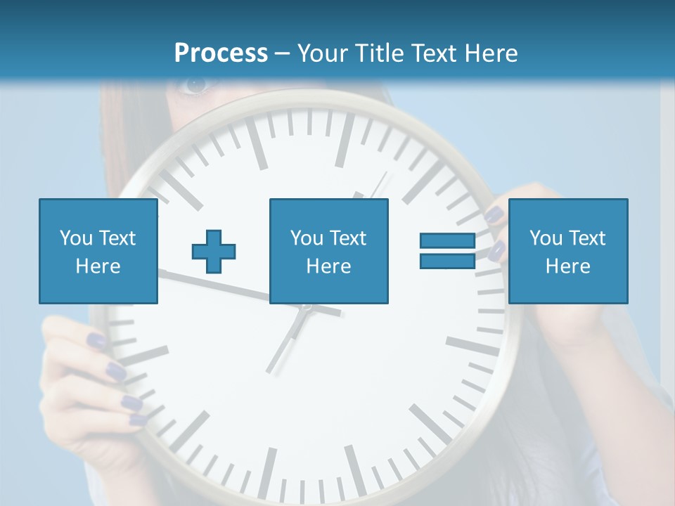 Circle Minute Hand PowerPoint Template
