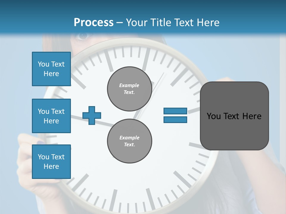 Circle Minute Hand PowerPoint Template