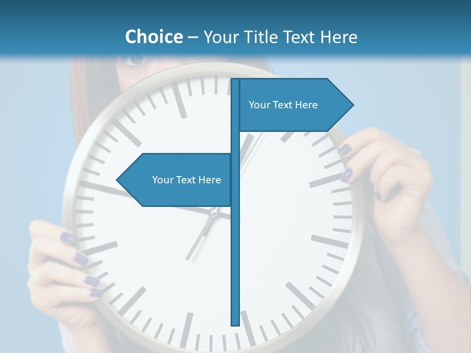 Circle Minute Hand PowerPoint Template