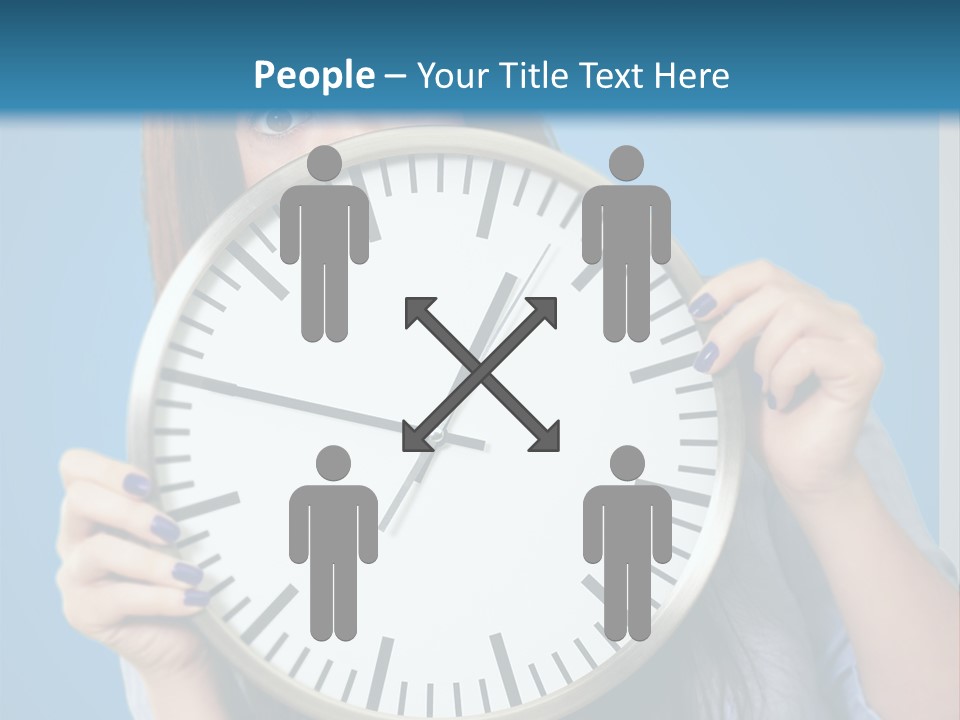 Circle Minute Hand PowerPoint Template
