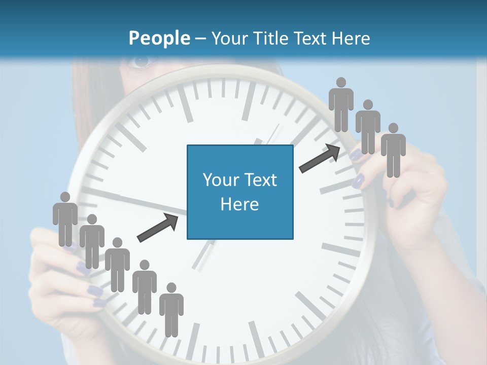 Circle Minute Hand PowerPoint Template