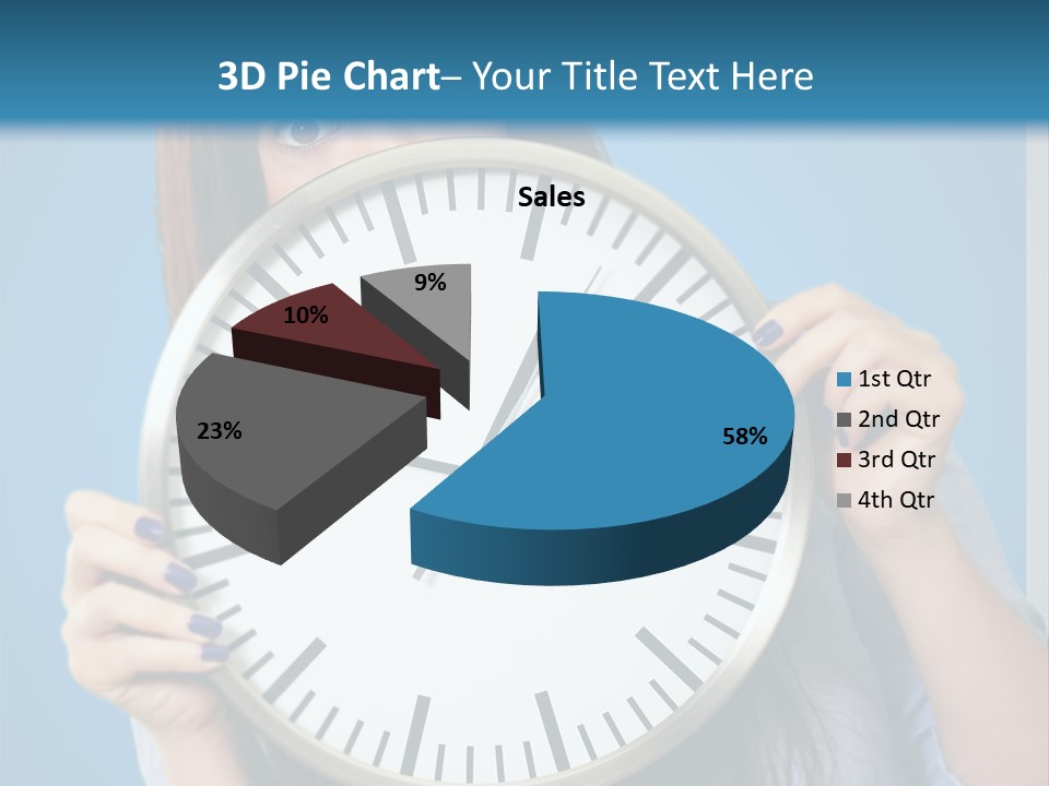 Circle Minute Hand PowerPoint Template