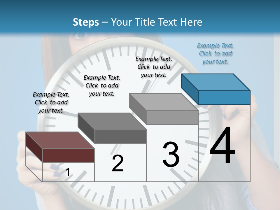 Circle Minute Hand PowerPoint Template