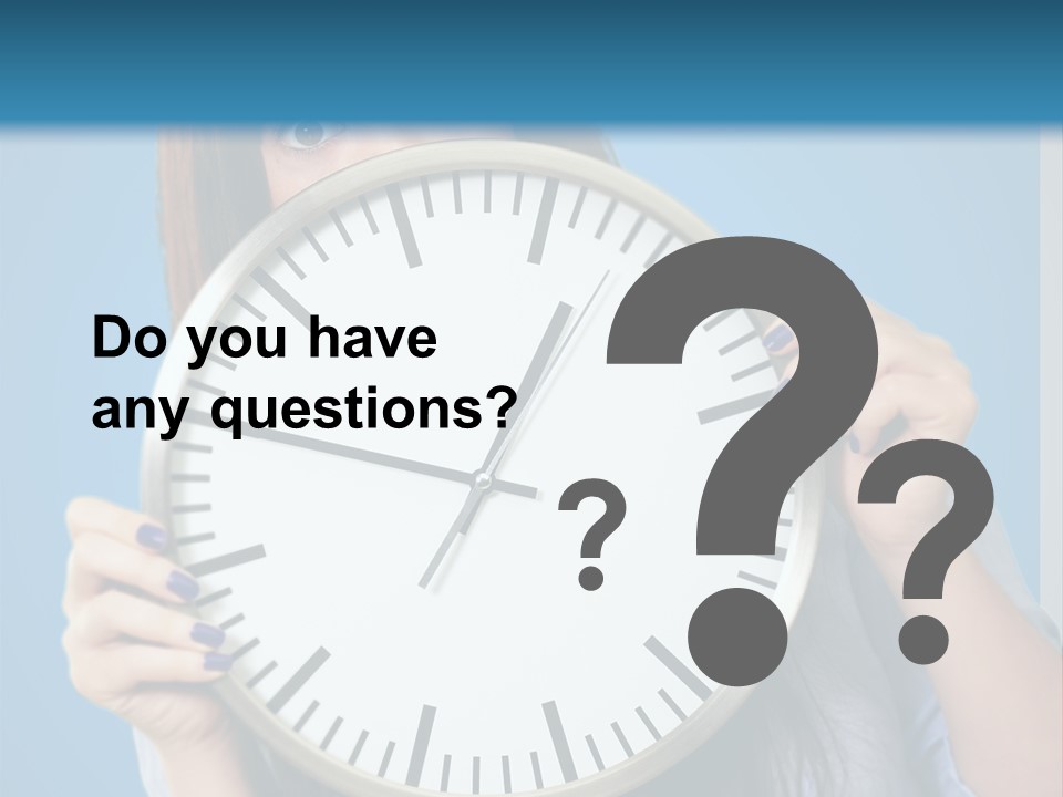 Circle Minute Hand PowerPoint Template