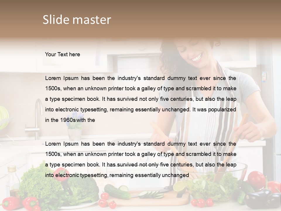 Weight Smile Model PowerPoint Template