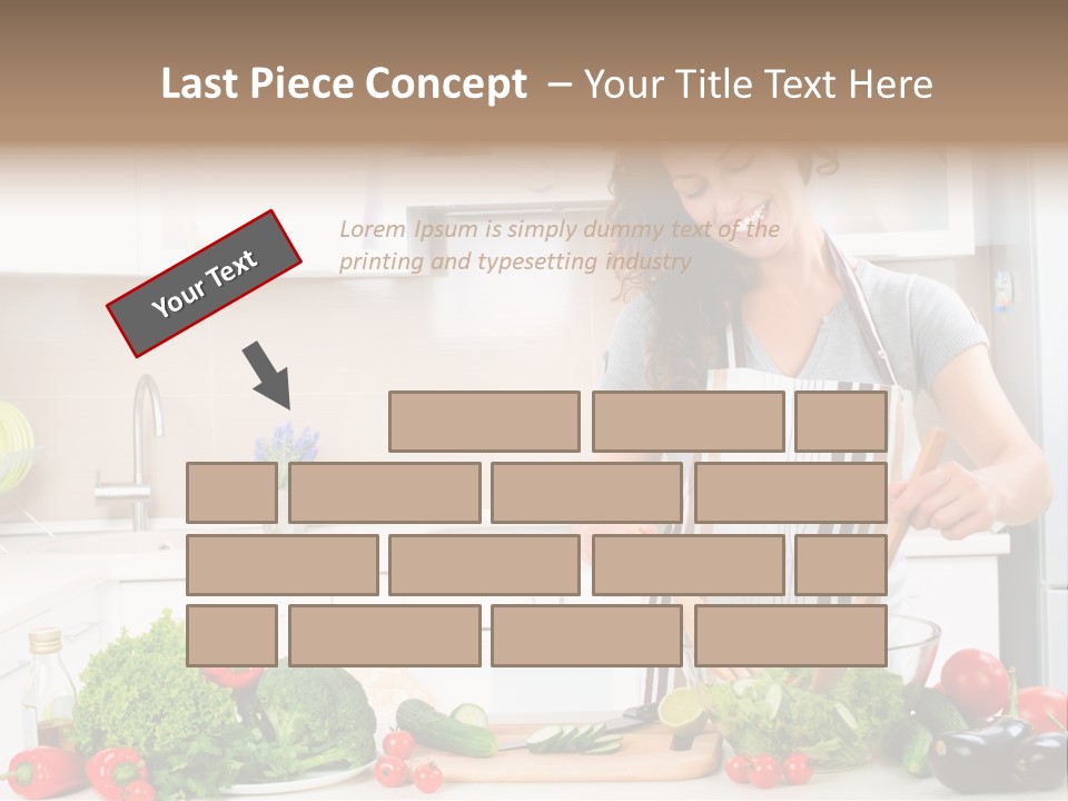Weight Smile Model PowerPoint Template