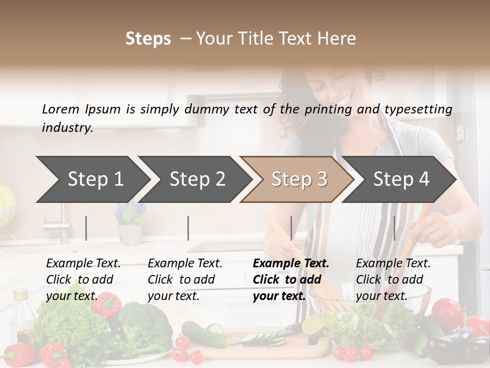 Weight Smile Model PowerPoint Template