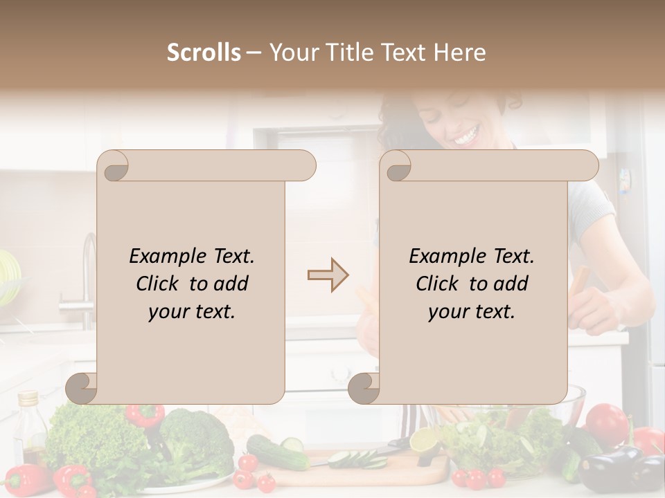 Weight Smile Model PowerPoint Template