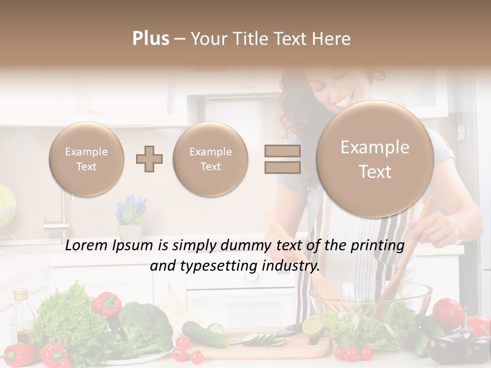 Weight Smile Model PowerPoint Template