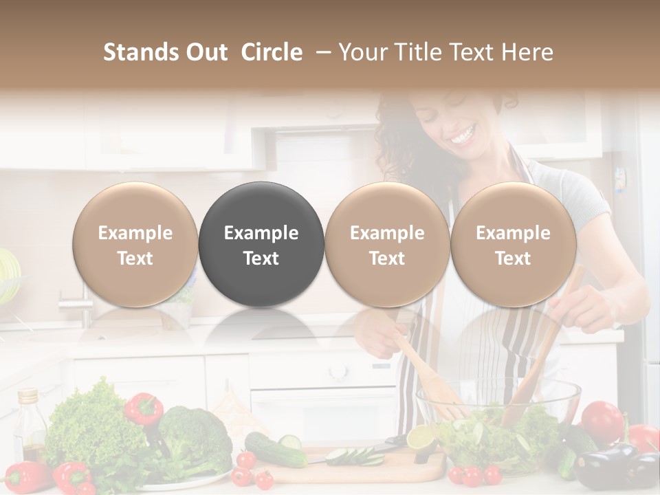 Weight Smile Model PowerPoint Template