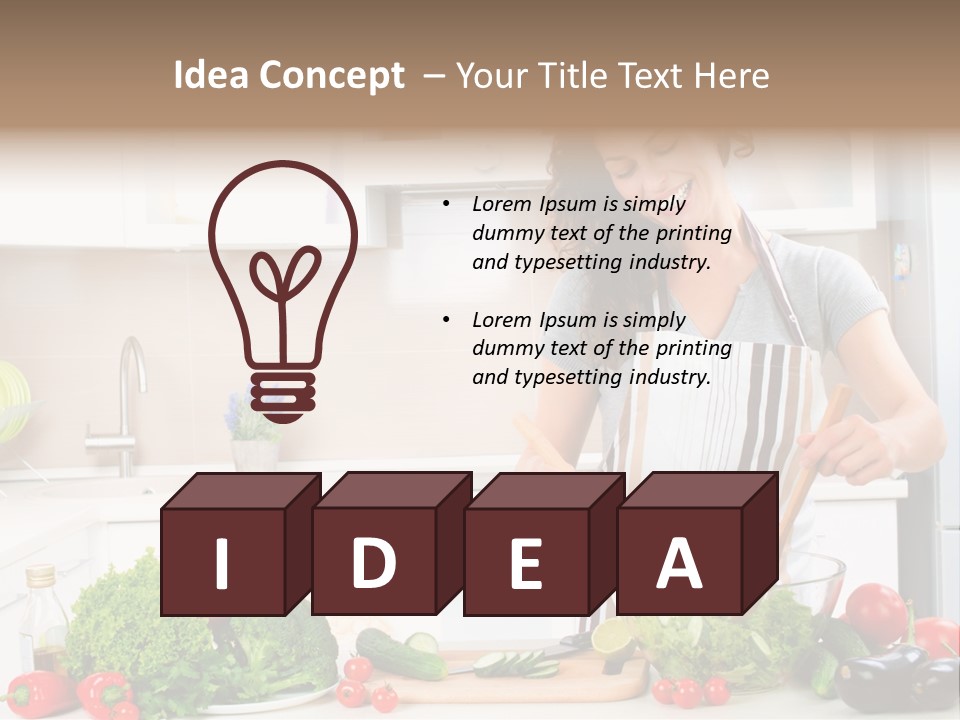 Weight Smile Model PowerPoint Template