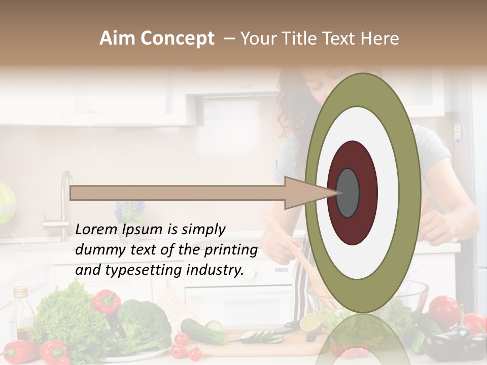 Weight Smile Model PowerPoint Template