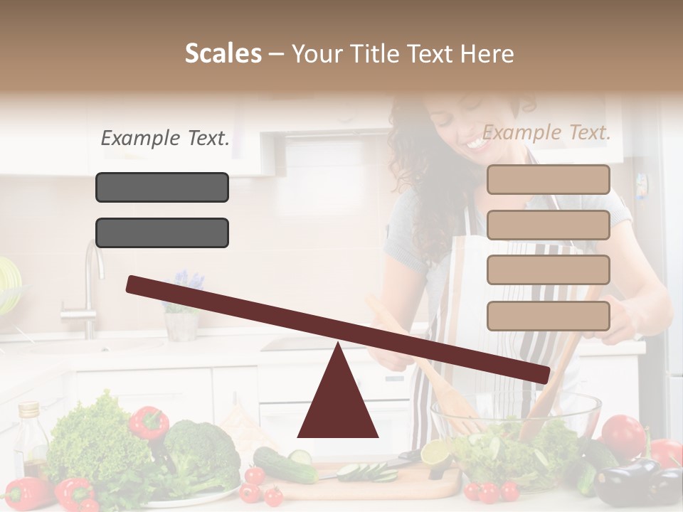 Weight Smile Model PowerPoint Template