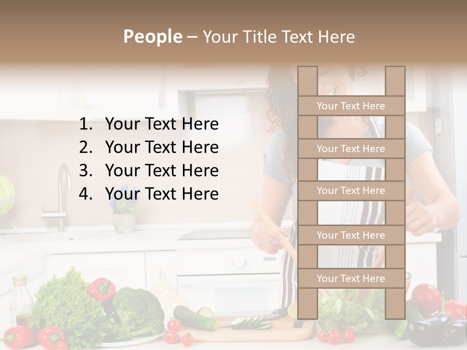 Weight Smile Model PowerPoint Template