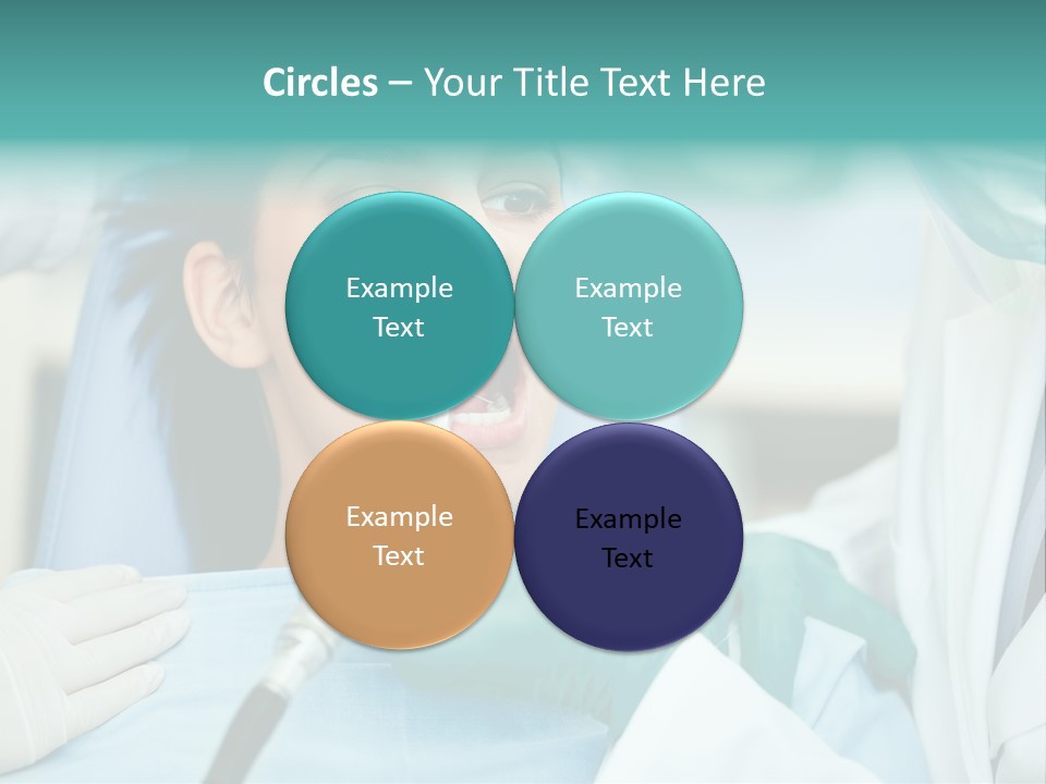 Tooth Woman Drilling PowerPoint Template