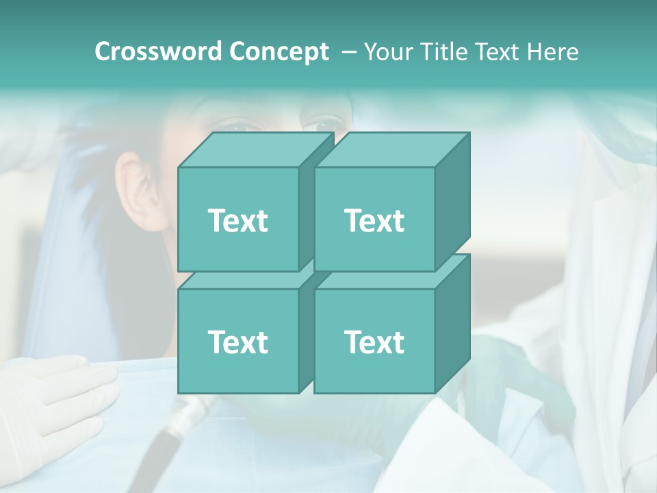 Tooth Woman Drilling PowerPoint Template