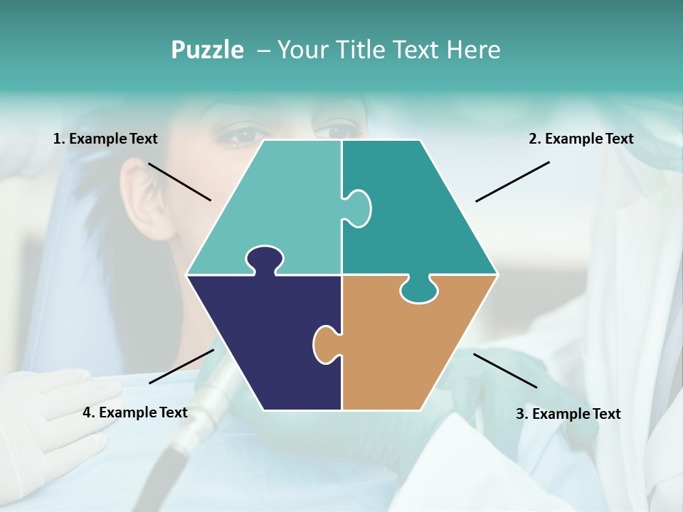 Tooth Woman Drilling PowerPoint Template