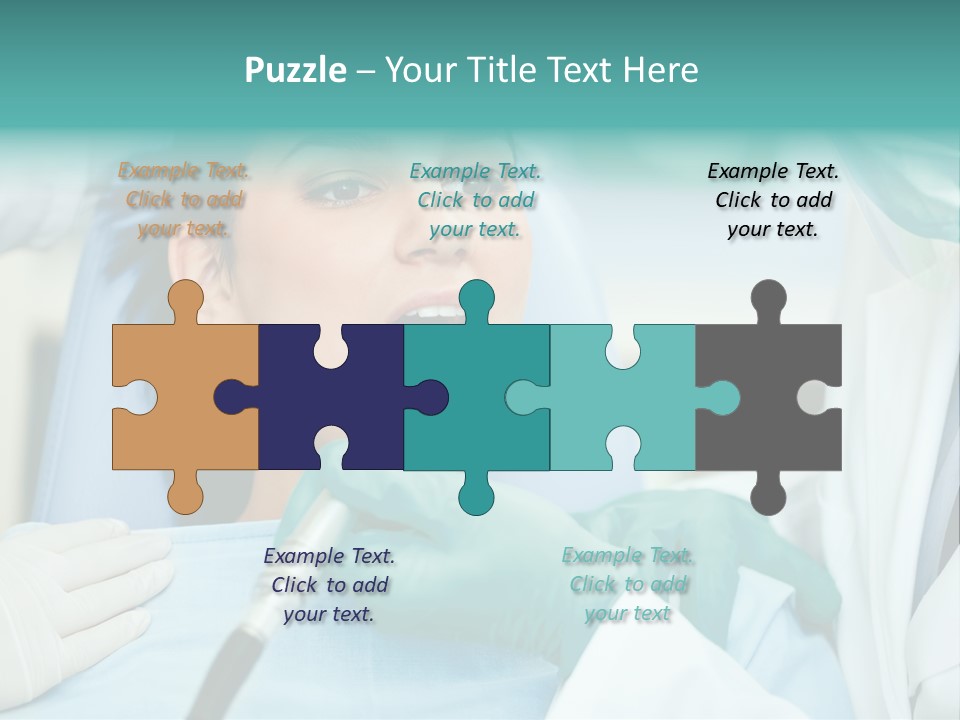 Tooth Woman Drilling PowerPoint Template