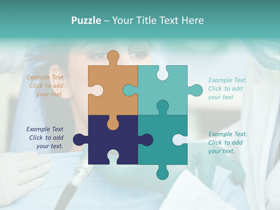 Tooth Woman Drilling PowerPoint Template