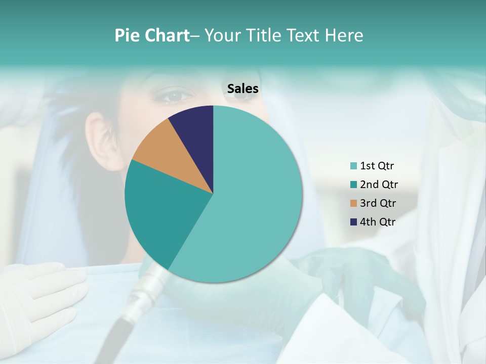 Tooth Woman Drilling PowerPoint Template