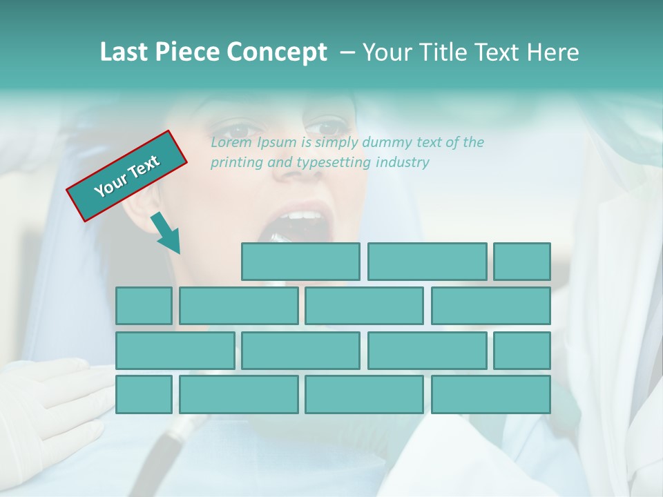 Tooth Woman Drilling PowerPoint Template