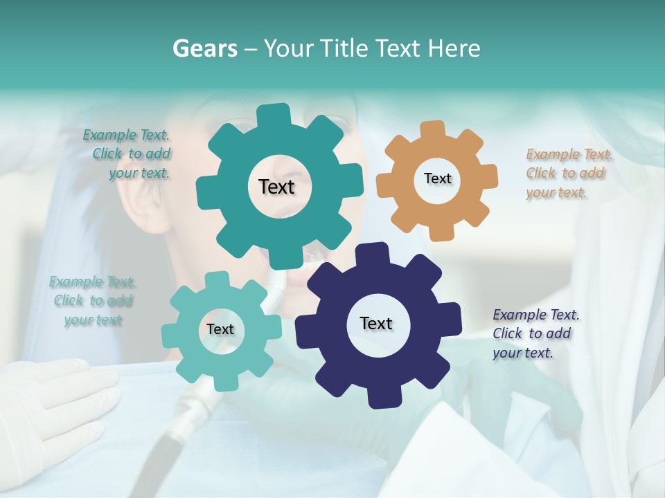 Tooth Woman Drilling PowerPoint Template