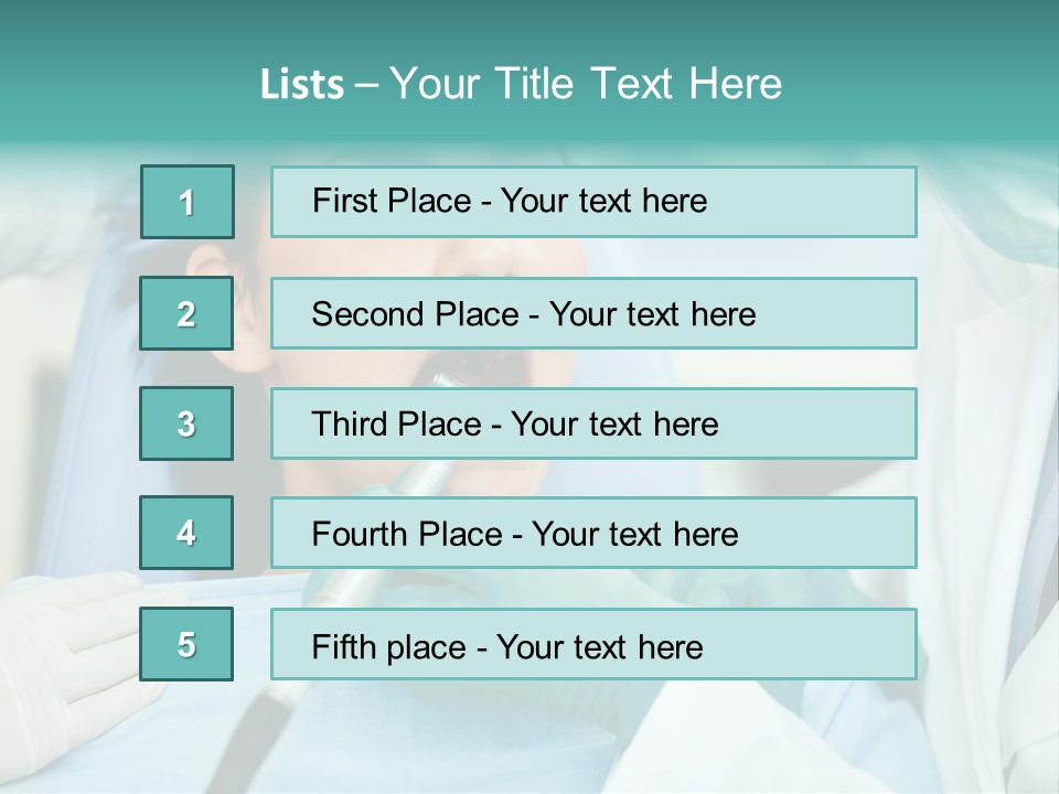 Tooth Woman Drilling PowerPoint Template