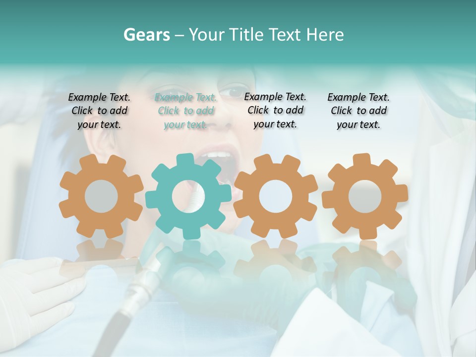 Tooth Woman Drilling PowerPoint Template