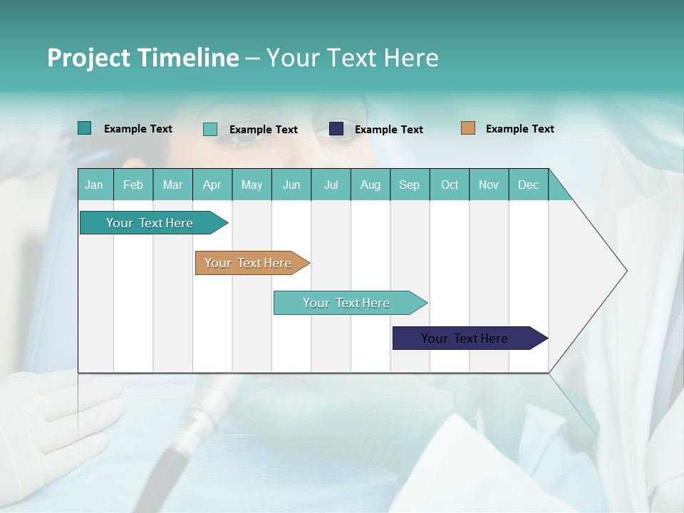 Tooth Woman Drilling PowerPoint Template