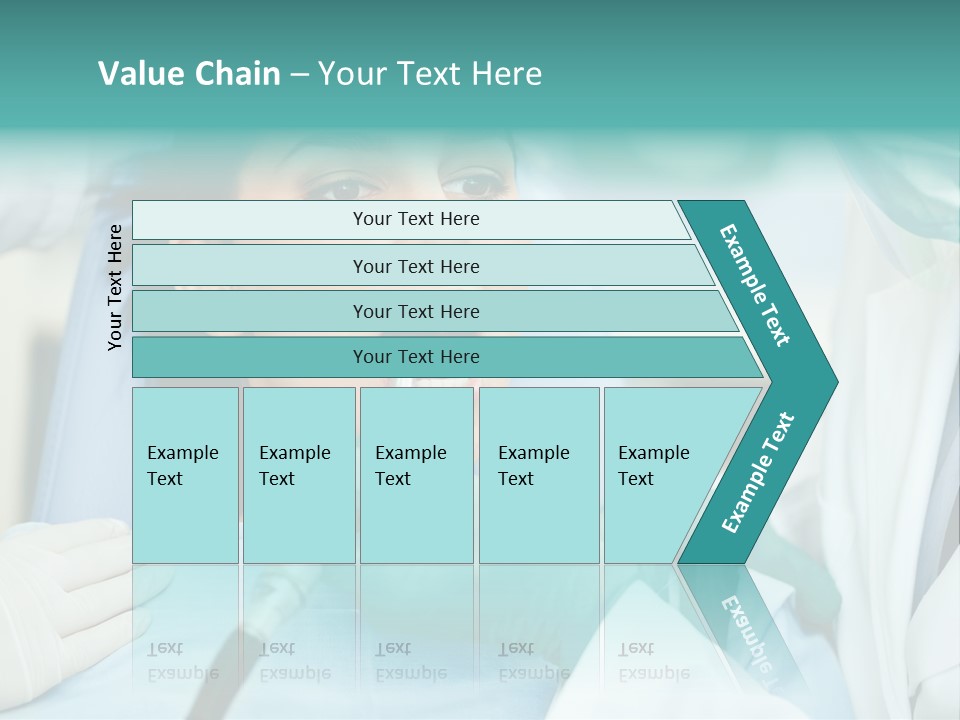 Tooth Woman Drilling PowerPoint Template