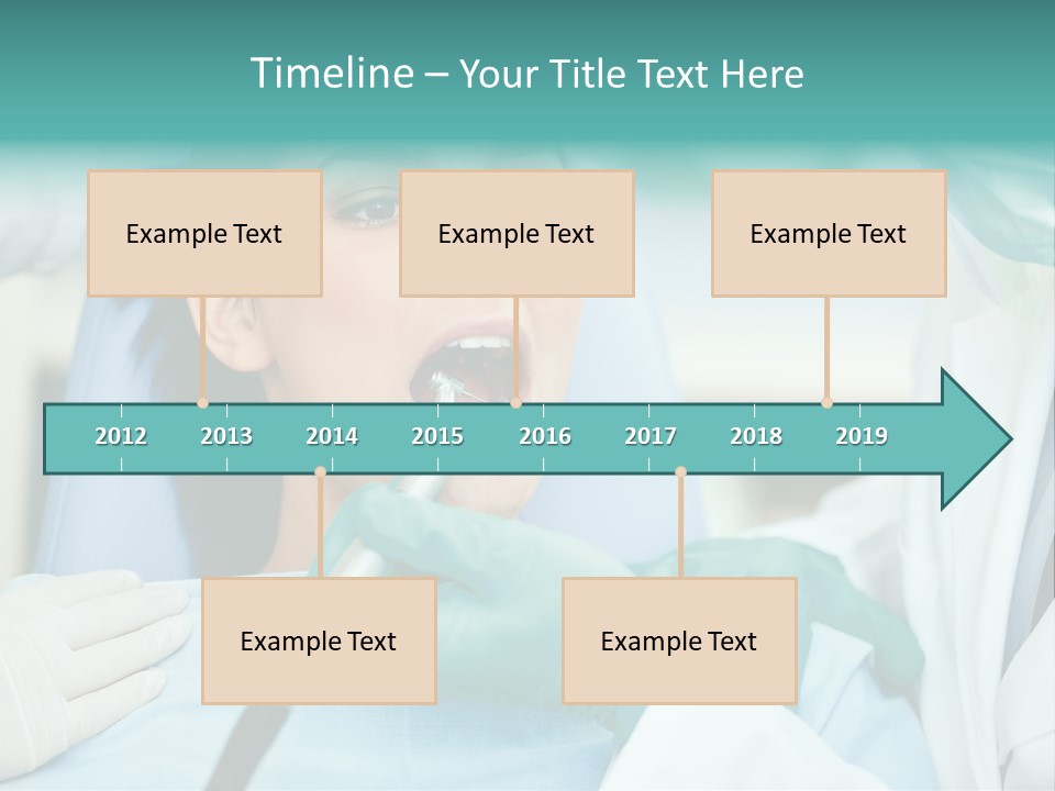 Tooth Woman Drilling PowerPoint Template