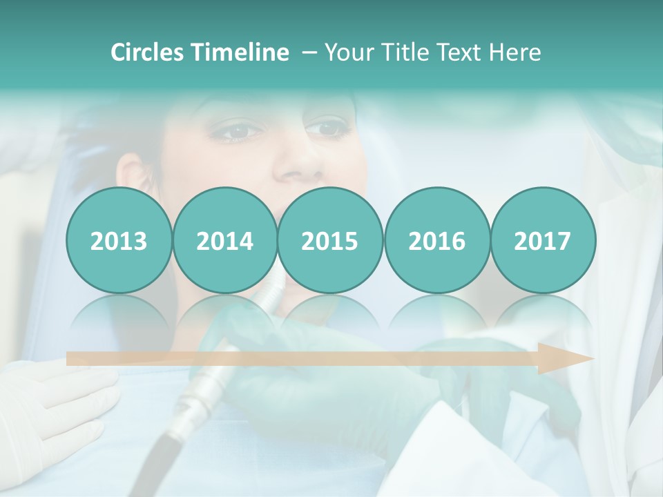 Tooth Woman Drilling PowerPoint Template