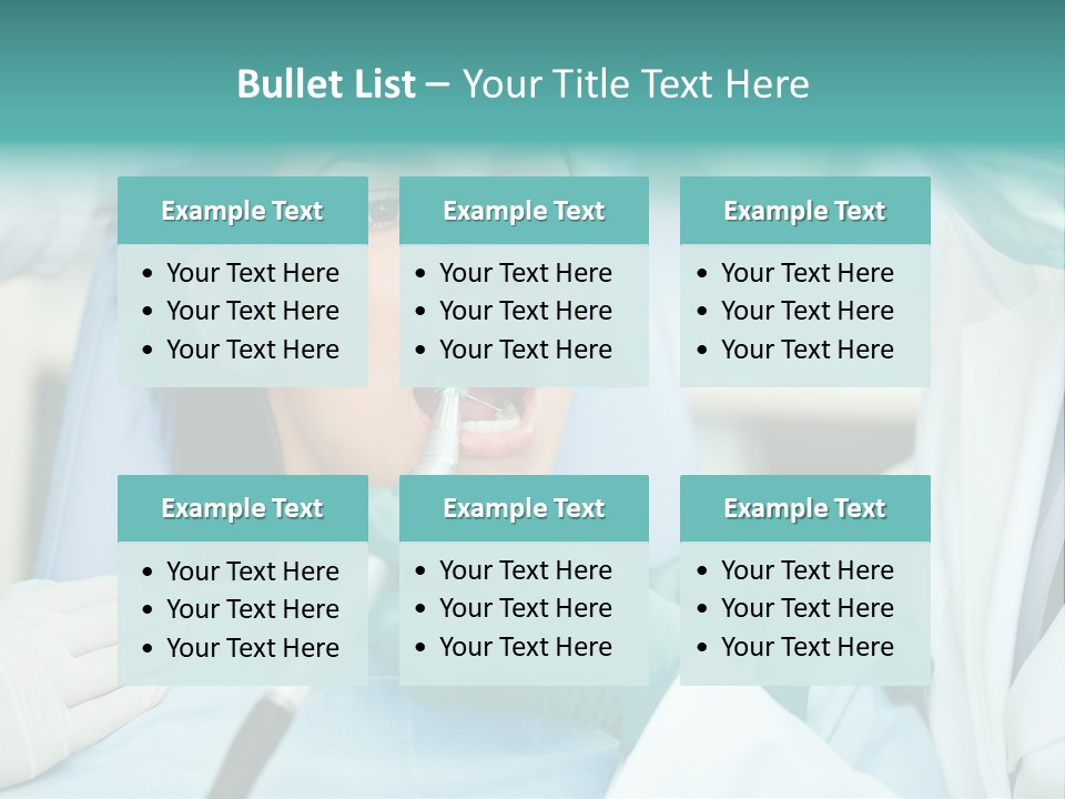 Tooth Woman Drilling PowerPoint Template