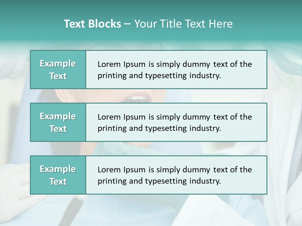 Tooth Woman Drilling PowerPoint Template