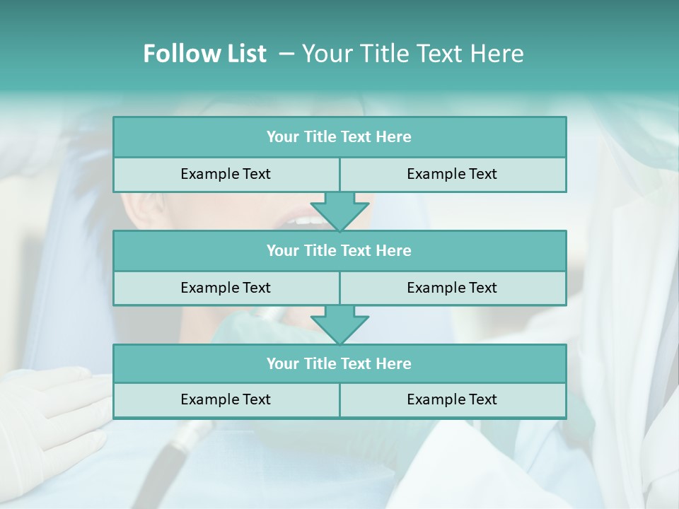 Tooth Woman Drilling PowerPoint Template