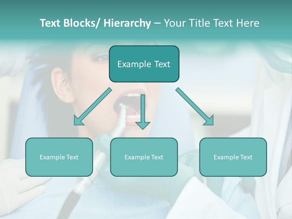 Tooth Woman Drilling PowerPoint Template