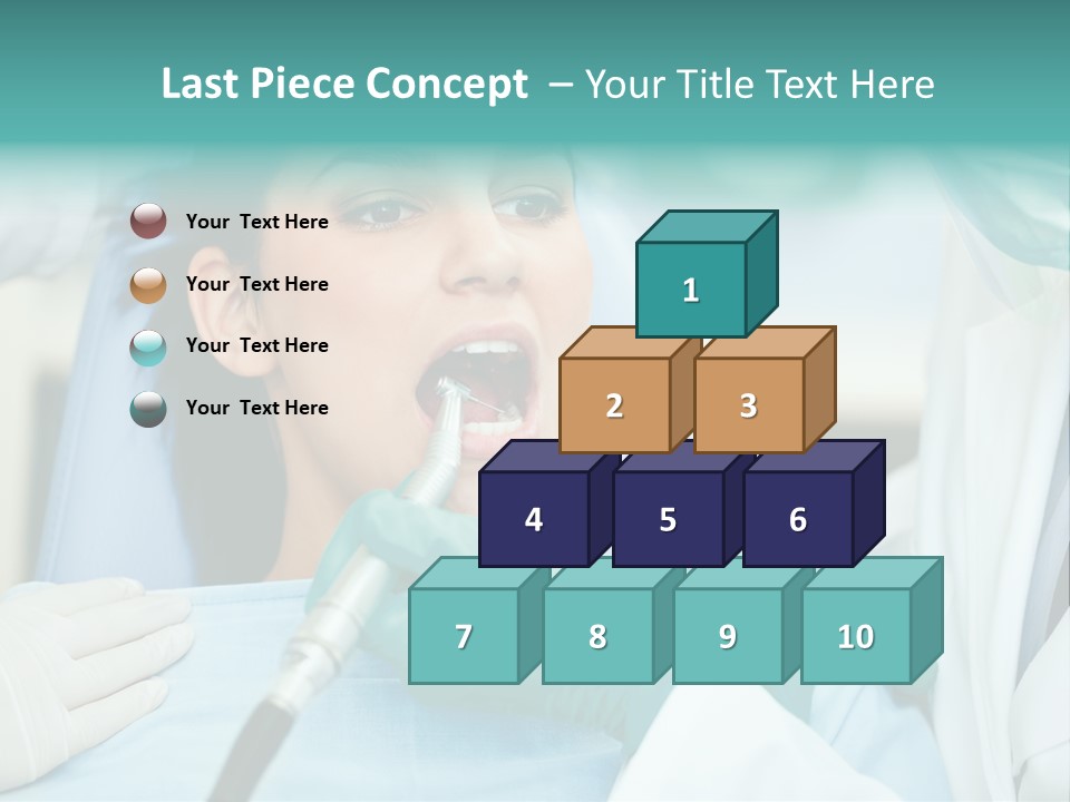 Tooth Woman Drilling PowerPoint Template