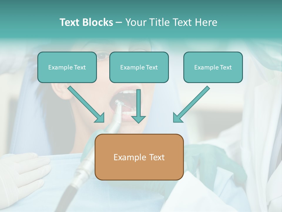 Tooth Woman Drilling PowerPoint Template
