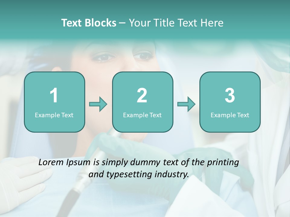 Tooth Woman Drilling PowerPoint Template