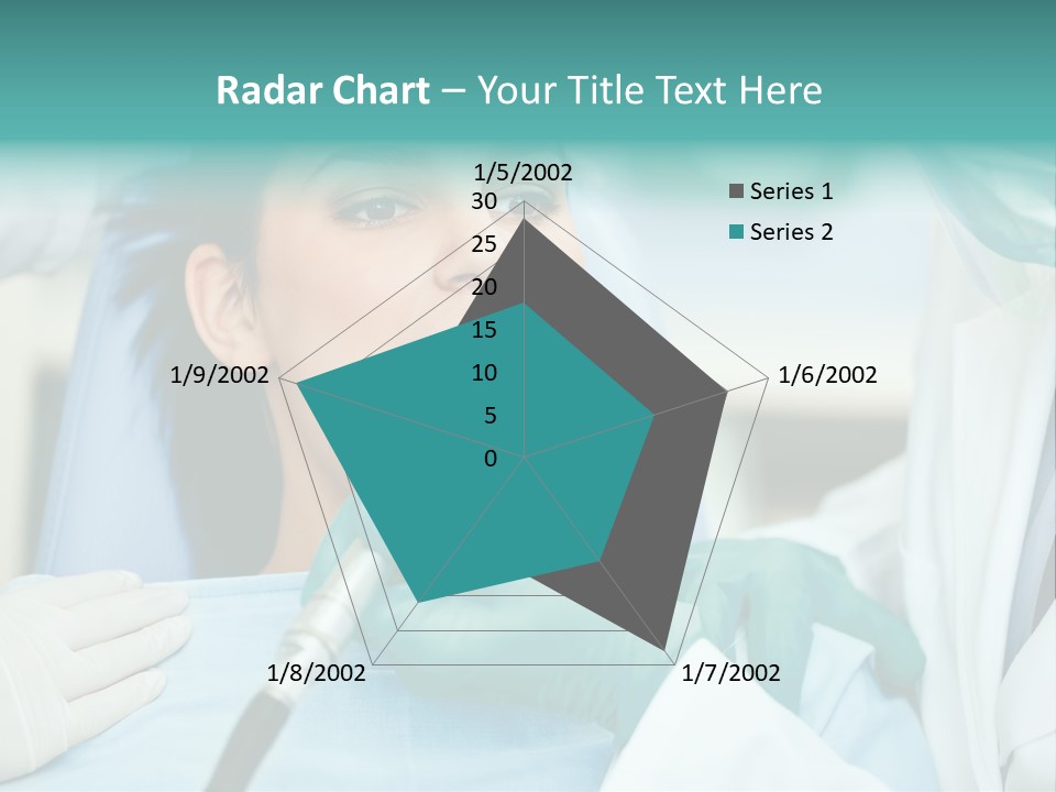 Tooth Woman Drilling PowerPoint Template