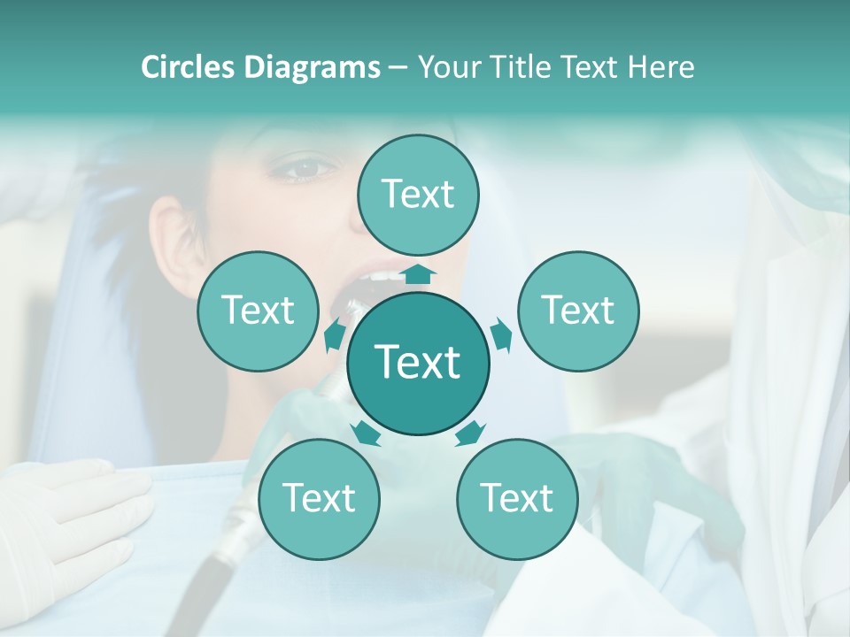 Tooth Woman Drilling PowerPoint Template