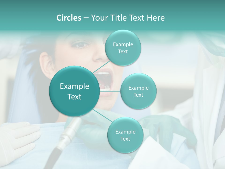 Tooth Woman Drilling PowerPoint Template