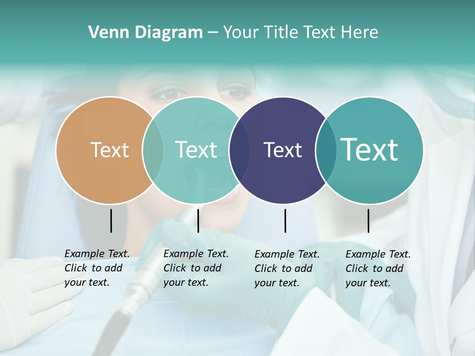 Tooth Woman Drilling PowerPoint Template
