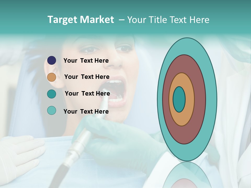 Tooth Woman Drilling PowerPoint Template