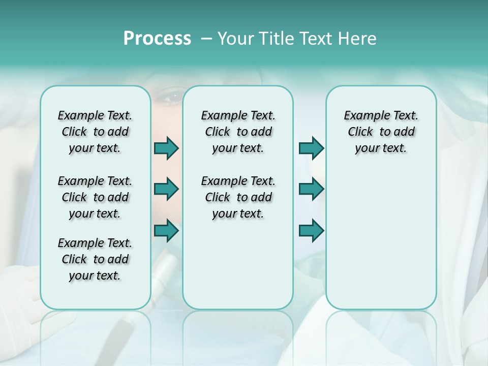 Tooth Woman Drilling PowerPoint Template