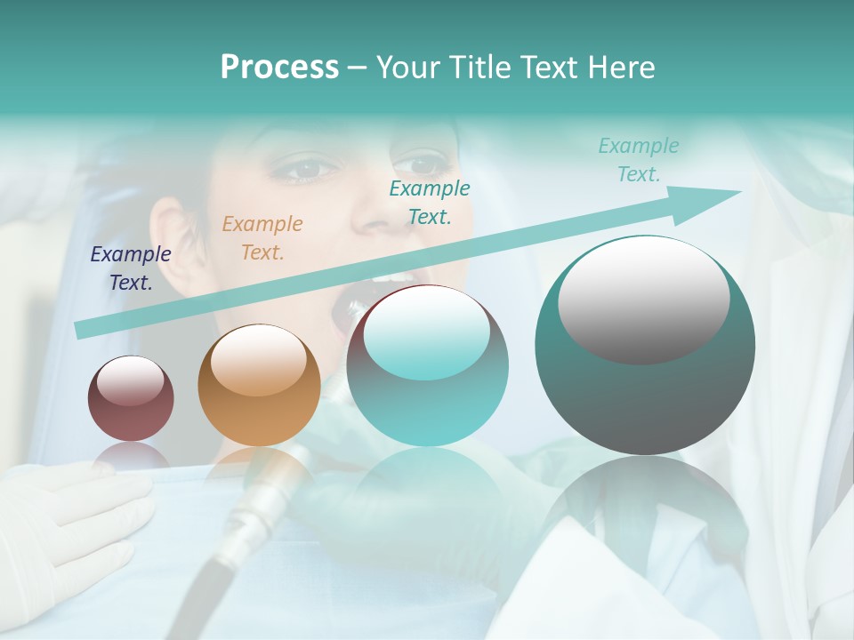 Tooth Woman Drilling PowerPoint Template