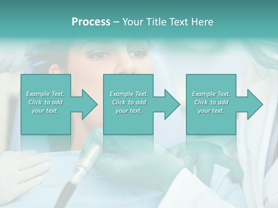 Tooth Woman Drilling PowerPoint Template