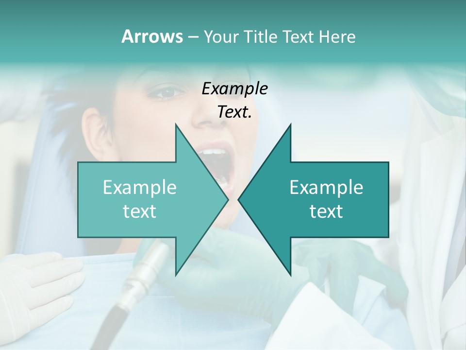 Tooth Woman Drilling PowerPoint Template