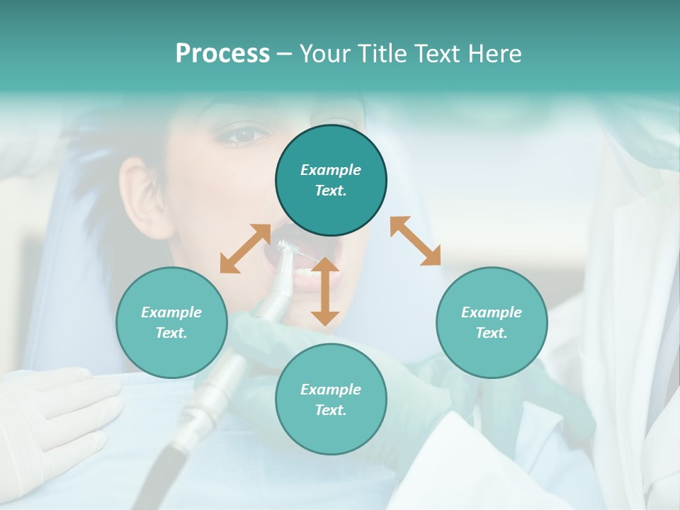 Tooth Woman Drilling PowerPoint Template