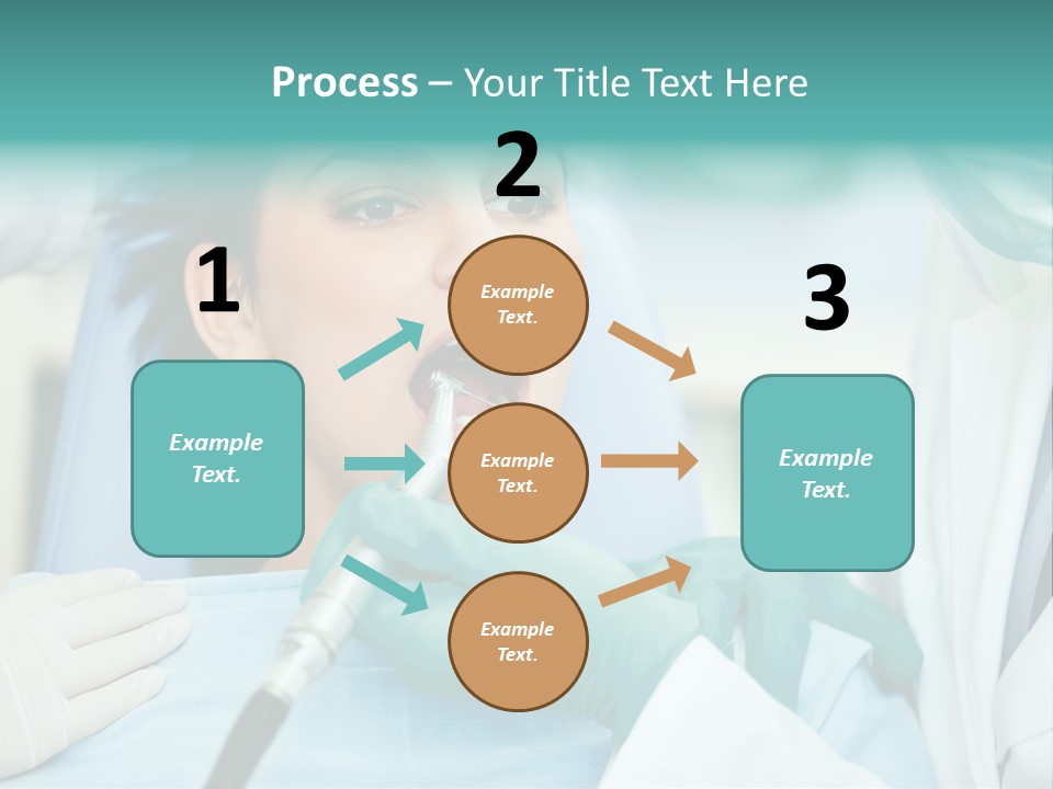Tooth Woman Drilling PowerPoint Template